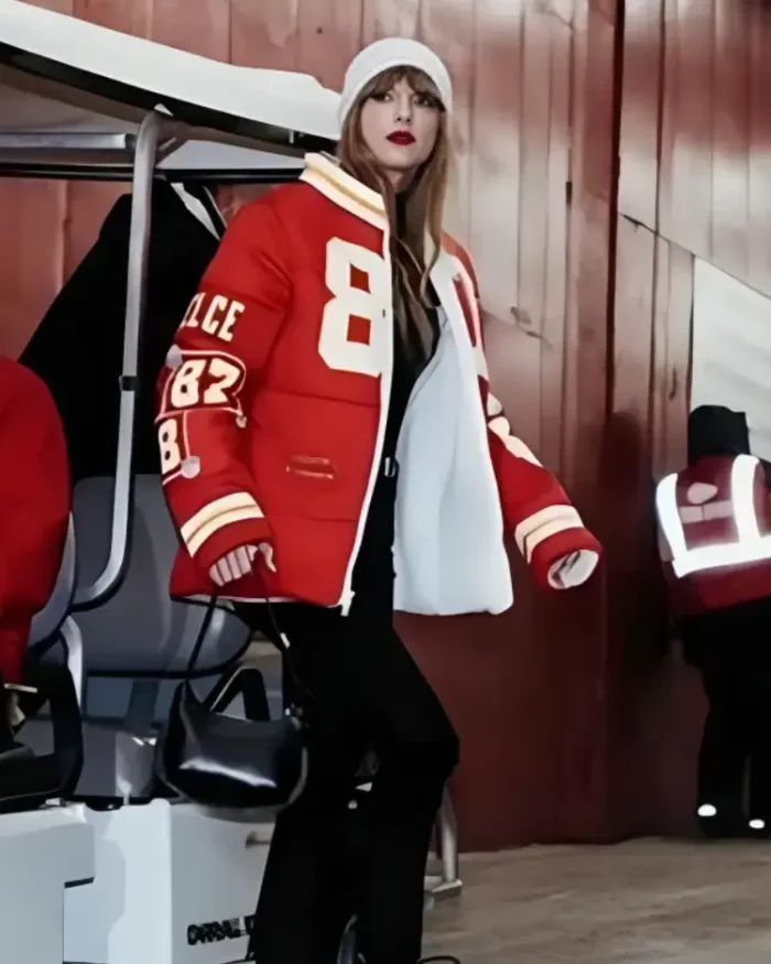 taylor-swift-kansas-city-chiefs-parachute-jacket-01 Taylor Swift Kansas City Chiefs Parachute Jacket - Image 1
