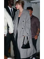 Taylor Swift Oversize Gray Plaid Coat - Image 4