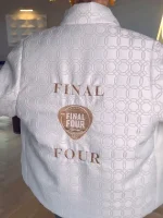 Kristin Juszczyk Caitlin Clark White Jacket - Image 2