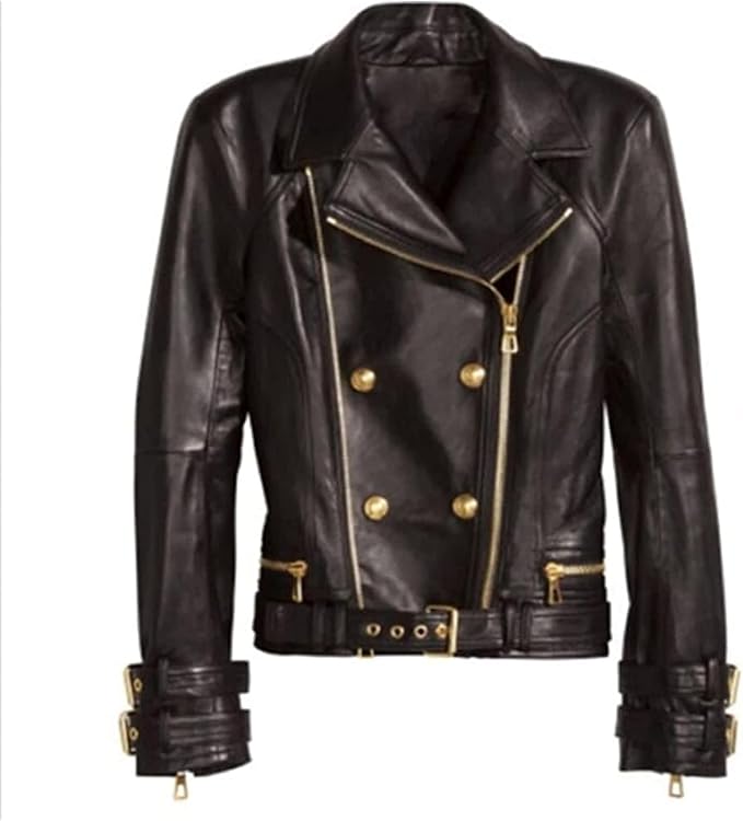 billie-double-breasted-black-leather-jacket-01 Billie Double-Breasted Black Leather Jacket - Image 1