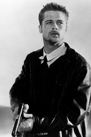 Se7en Leather Trench Coat - Front Zoom Detail