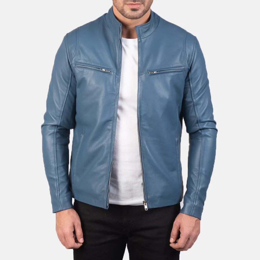 classic-royal-blue-leather-biker-jacket-01 Classic Royal Blue Leather Biker Jacket - Image 1