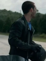 K.J. Apa One Fast Move 2024 Black Leather Jacket - Image 4