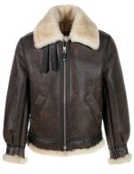Leon Kennedy Resident Evil 4 Shearling Jacket - Image 3