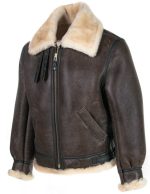 Leon Kennedy Resident Evil 4 Shearling Jacket - Image 4