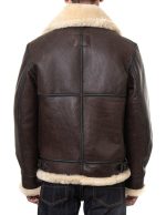 Leon Kennedy Resident Evil 4 Shearling Jacket - Image 6