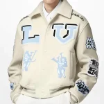 Louis Vuitton Bugs Bunny Cream Varsity Jacket