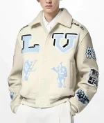Louis Vuitton Bugs Bunny Cream Varsity Jacket