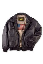 Men Air Force A-2 Landing Leathers Flight Bomber Jacket