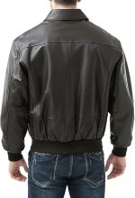 Men Air Force A-2 Landing Leathers Flight Bomber Jacket - Image 4