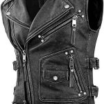 Negan The Walking Dead Cowhide Sleeveless Motorcycle Leather Vest