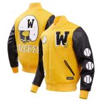 Men’s Yellow Peanuts Woodstock Sports Varsity Jacket