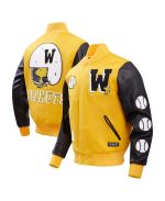 Men’s Yellow Peanuts Woodstock Sports Varsity Jacket
