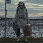 Full view of the Nicolas Cage Longlegs Jacket worn by Nicolas Cage in Longlegs.