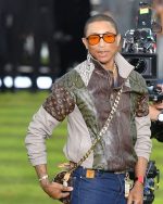 Pharrell Williams Louis Vuitton Show 2025 Leather Jacket