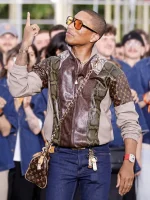 Pharrell Williams Louis Vuitton Show 2025 Leather Jacket - Image 3