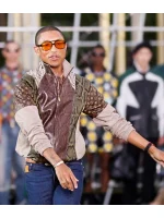 Pharrell Williams Louis Vuitton Show 2025 Leather Jacket - Image 4