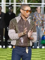 Pharrell Williams Louis Vuitton Show 2025 Leather Jacket - Image 5