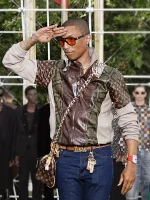 Pharrell Williams Louis Vuitton Show 2025 Leather Jacket - Image 7