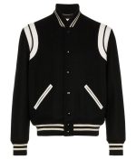 SLP Teddy bomber Jacket front view on white background