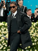 ASAP Rocky 2025 Met Gala Black Coat - Image 2