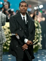 ASAP Rocky 2025 Met Gala Black Coat - Image 3