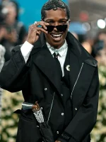 ASAP Rocky 2025 Met Gala Black Coat - Image 5