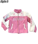 Ferrari Pink Racer Leather Jacket - Image 2