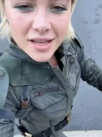 Florence Pugh Thunderbolts 2025 Green Cotton Jacket - Image 2