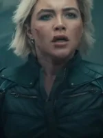 Florence Pugh Thunderbolts 2025 Green Cotton Jacket - Image 4