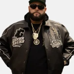 Gorilla Nems Avirex Leather Varsity Jacket