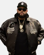 Gorilla Nems Avirex Leather Varsity Jacket