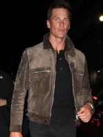 Tom Brady Met Gala 2025 Afterparty Suede Jacket