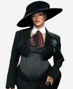 Rihanna 2025 Met Gala Black Cropped Blazer - Image 2