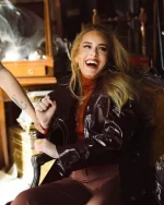 Adele Easy On Me Brown Leather Coat - Image 3