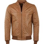 Alexander Brown Quilted Leather Jacket