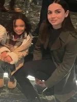 Ana de Armas Ballerina 2025 Green Coat - Image 2