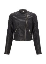 Ariana Grande Black Leather Jacket - Image 4
