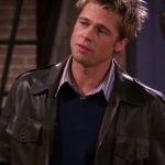 Brad Pitt Friends Season 8 Black Leather Jacket