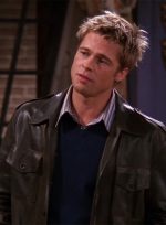 Brad Pitt Friends Season 8 Black Leather Jacket