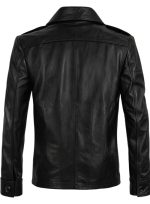Brad Pitt Friends Season 8 Black Leather Jacket - Image 3