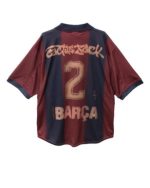 CJ x FC Barcelona Retro 2000/01 Home Skeleton Jacket - Image 3