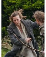 Jodie Comer 28 Years Later 2025 Grey Coat - Image 5