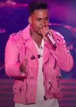Romeo Santos Aventura Pink Leather Jacket
