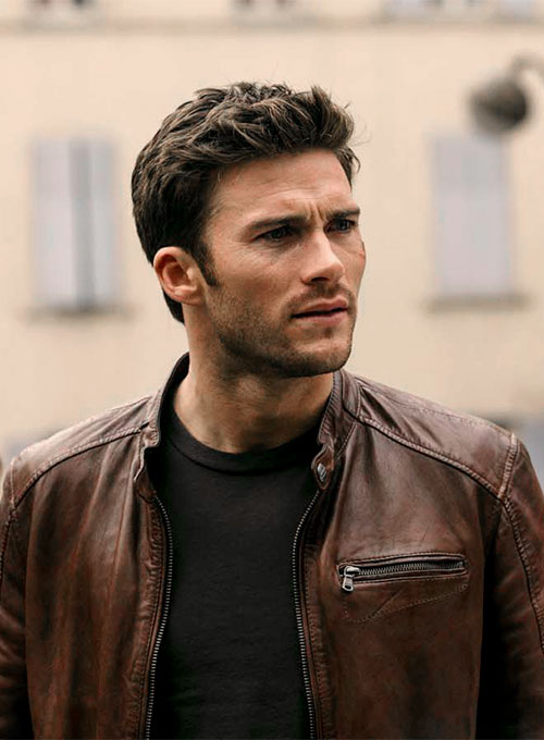 scott-eastwood-overdrive-brown-leather-jacket-01 Scott Eastwood Overdrive Brown Leather Jacket - Image 1