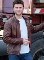 Scott Eastwood Overdrive Brown Leather Jacket - Image 2
