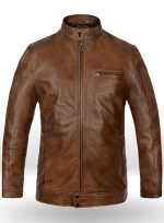 Scott Eastwood Overdrive Brown Leather Jacket - Image 3