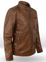 Scott Eastwood Overdrive Brown Leather Jacket - Image 4