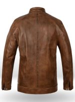 Scott Eastwood Overdrive Brown Leather Jacket - Image 5