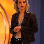 X-Men Apocalypse Jennifer Lawrence Studded Black Leather Jacket